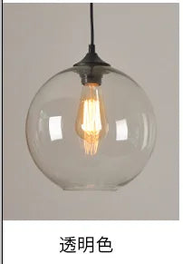 Colorful Handcrafted Glass Ball Pendant Light for Modern Dining Spaces