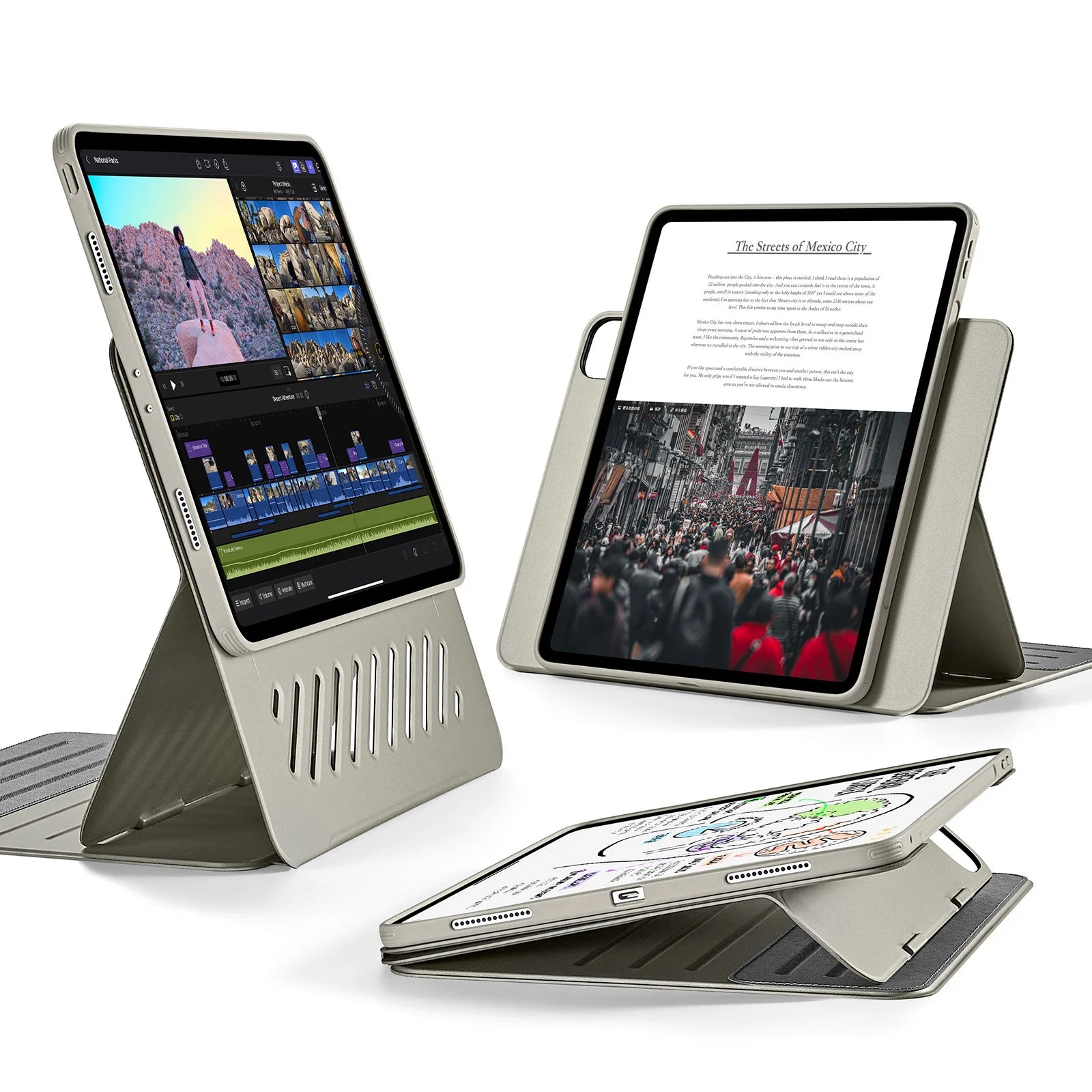 ESR Magnetic iPad Pro Case - Adjustable Stand & Total Protection