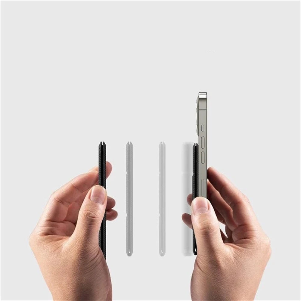 Spigen iPhone 17/16/15 Pro Max Leather Folding Magnetic Stand & Card Holder