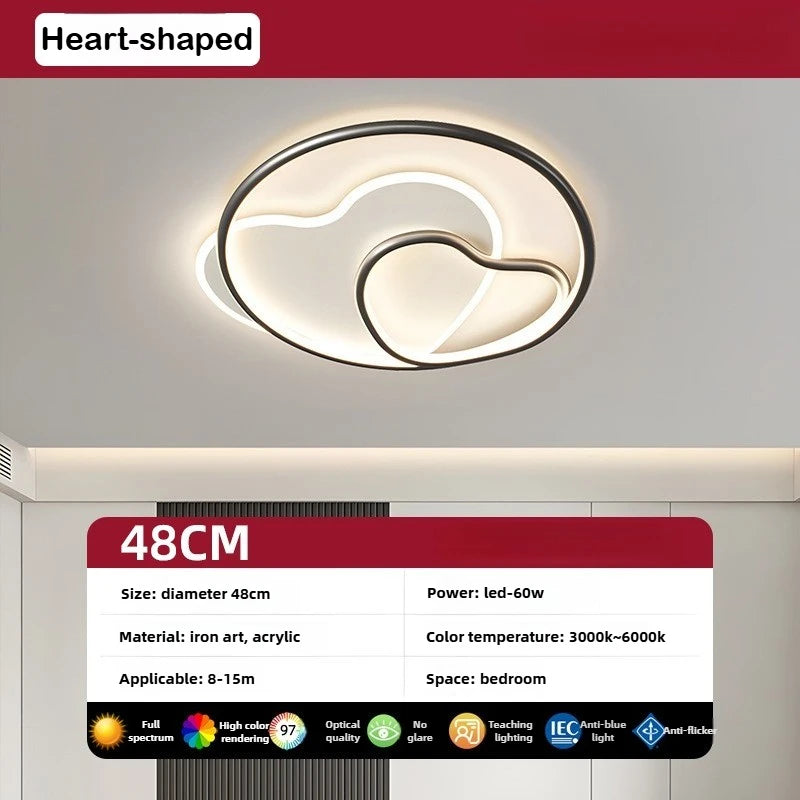 Smart Dimmable LED Ceiling Lamp - Modern Acrylic Fixture for Home