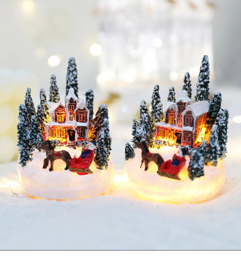 Enchanting Christmas House LED Night Light - Perfect Holiday Decor