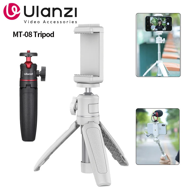 Ulanzi MT-08 Mini Tripod - Versatile Foldable Monopod for Cameras & Smartphones
