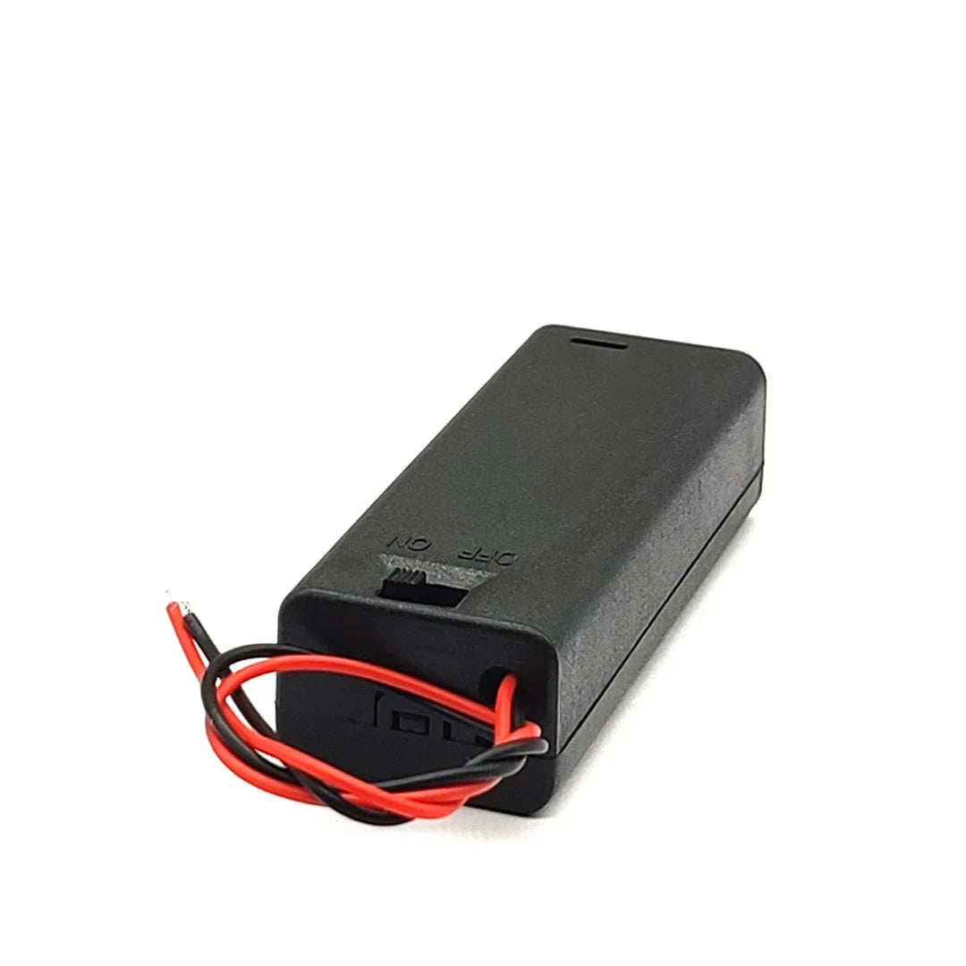 Versatile AA Battery Holder with ON/OFF Switch & Easy-Access Design