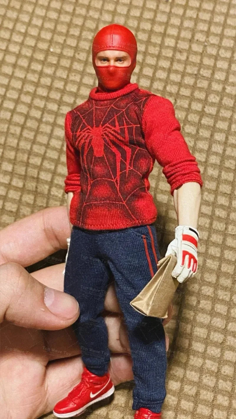 Tobey Maguire Spider Print Cloth Action Figure - 1/12 Scale