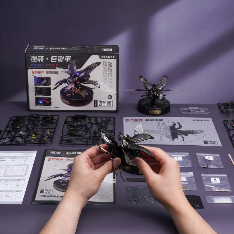 Robotime 3D Insect Models: Scorpion, Beetles, and Turtle Puzzles