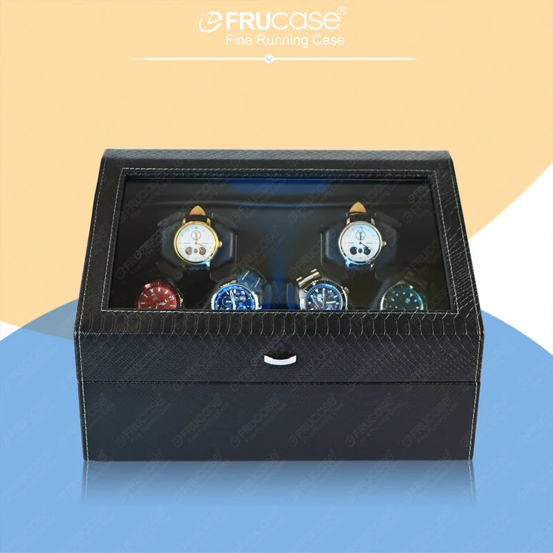 FRUCASE 6+6 Automatic Watch Winder – Elegant Timepiece Care