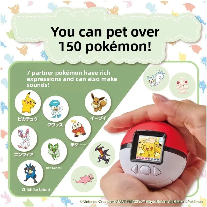 Poké Ball Pocket Monster Game Console - Fun with Pikachu & Friends