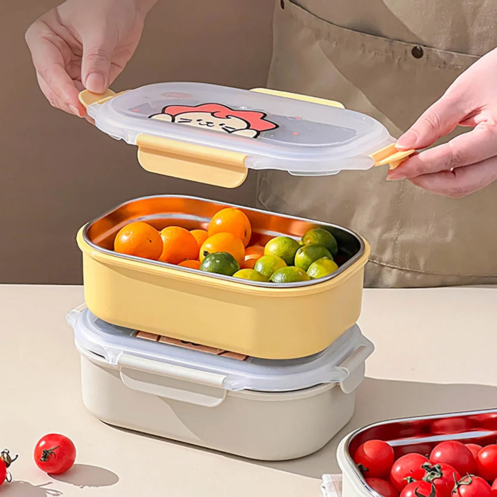 900ml Stainless Steel Leak-proof Lunch Box – Eco-Friendly & Microwave Safe