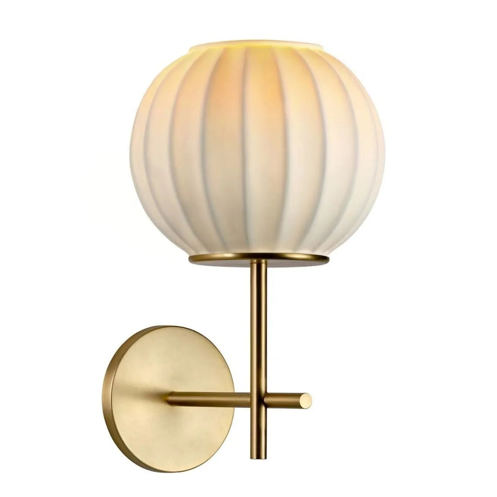 Elegant Retro Chinese Style Silk Wall Sconce Lamp - Bedside Lighting
