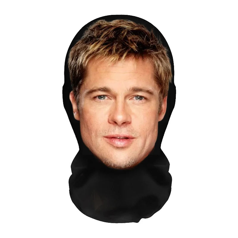Funny 3D Printed Full Face Mask - Celebrity Costume Balaclava