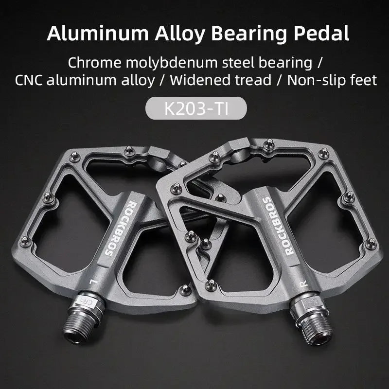ROCKBROS Ultralight Anti-Slip Aluminum Bicycle Pedals for Better Cycling