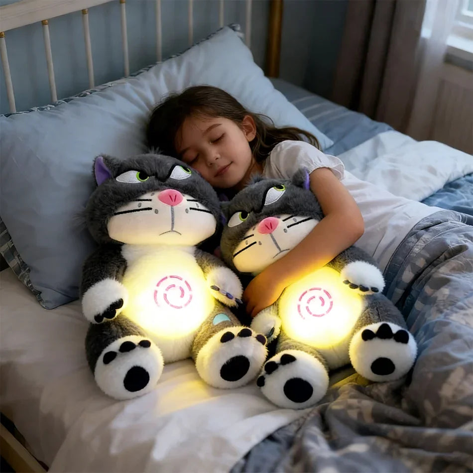 Cute Cat Musical Plush Toy - Soothing Light & Sound for Kids
