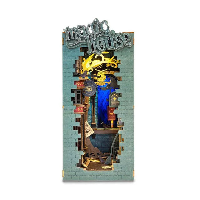 Robotime DIY Garden House Book Nook Miniature Kit for Creative Decor