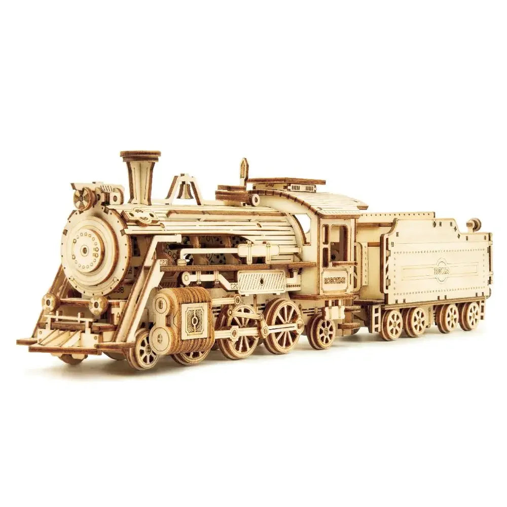 Robotime 3D Wooden Puzzle Kits - Steam Train, Jeep & Truck Models