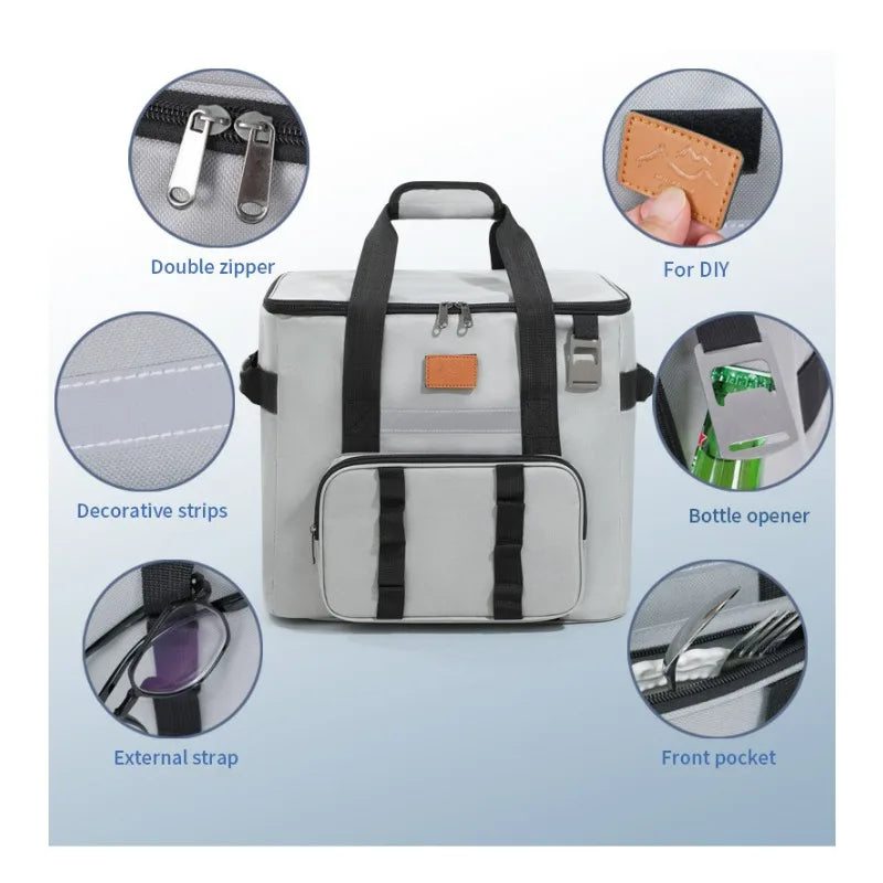 40L Insulated Thermal Backpack - Leak Proof Lunch & Picnic Cooler