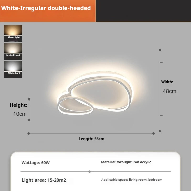 Modern Minimalist Full-Spectrum LED Ceiling Lamp for Eye Protection
