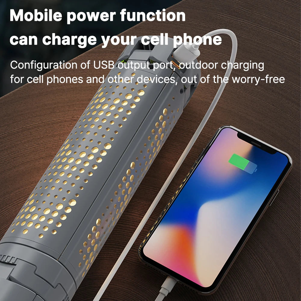 Rechargeable Telescopic Camping Lantern & Flashlight for Outdoor Adventures