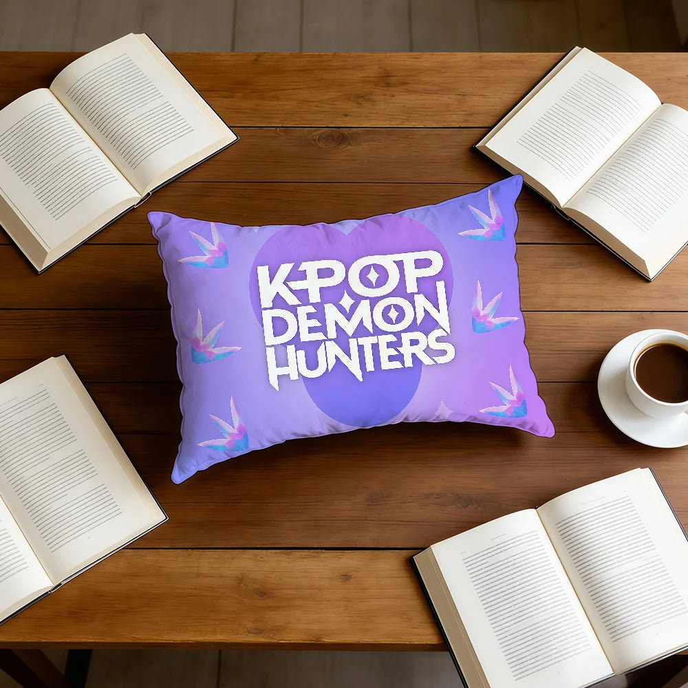 K-KPop D-Demon H-Hunters-ES Double-Sided Pillow Cover - Cozy Decorative Accent