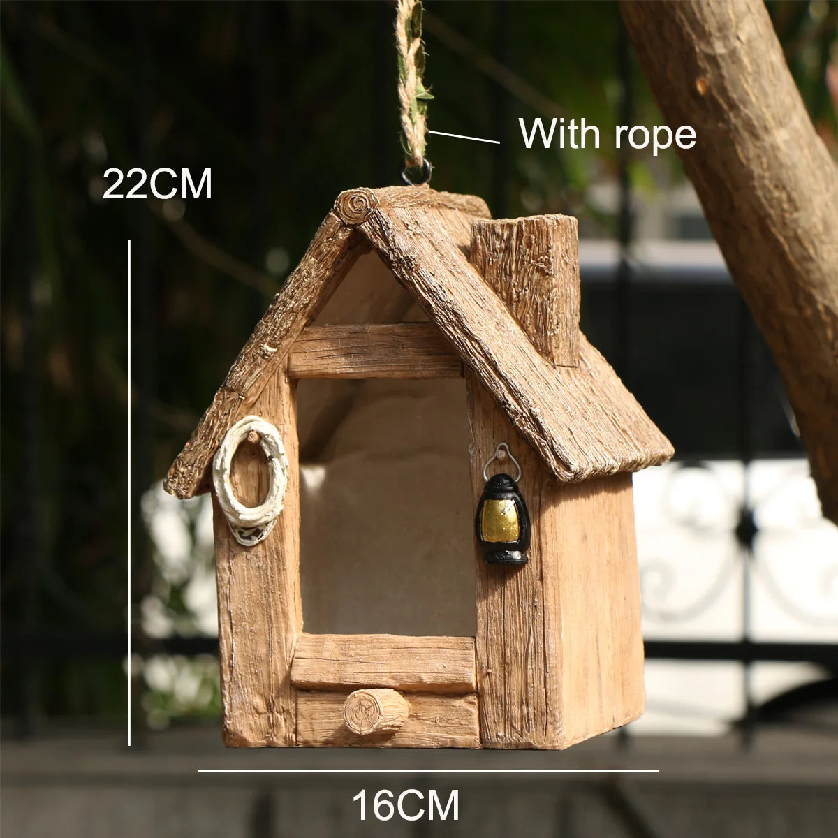 Cozy Whimsical Bird Nest Hanging Ornament for Garden Decor