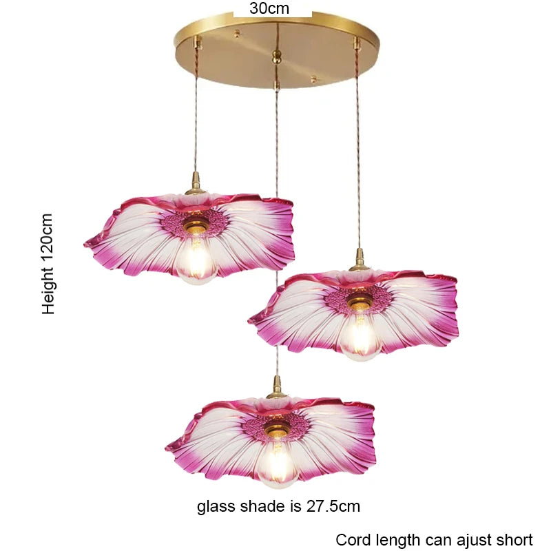 Luxury Lotus Pendant Chandelier for Coffee Shops & Restaurants