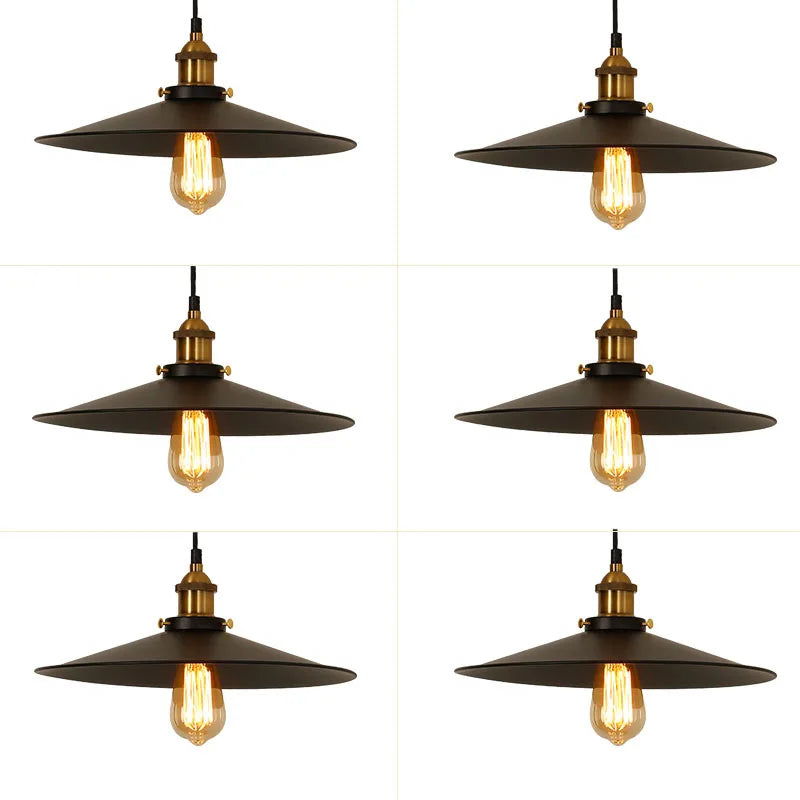 Vintage Industrial Black Pendant Light - Modern Attic Lamp