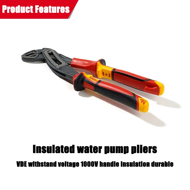 Milwaukee 10" VDE Insulated Water Pump Pliers - Industrial Grade Tools