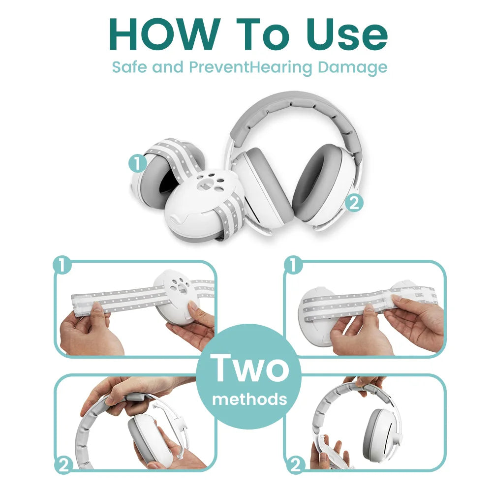 Noise Cancelling Baby Ear Protection Headphones - Travel Essential