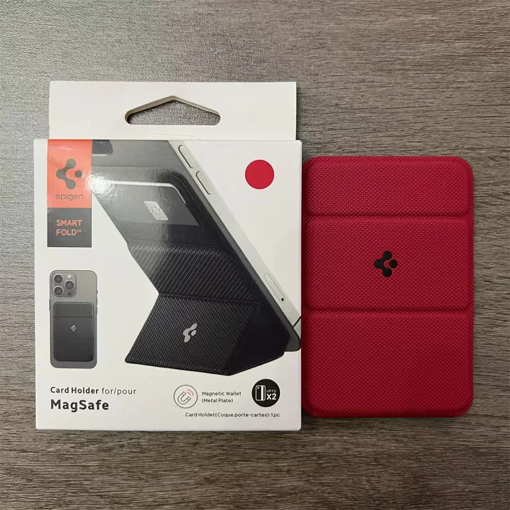 Spigen Magnetic Leather Wallet Case for iPhone 15-17 Pro Max