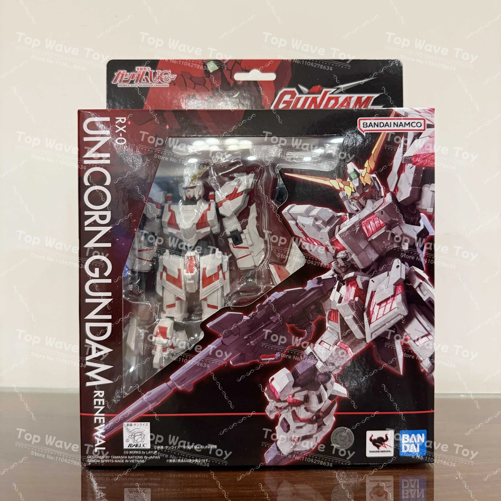 BANDAI RX-0 Unicorn Gundam - Gundam Universe Destroy Mode Figure