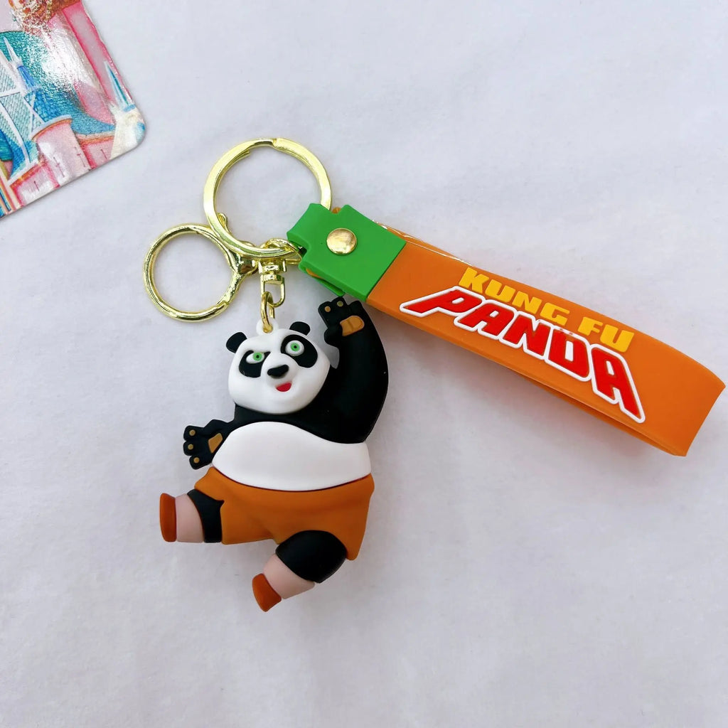 Cute Kung Fu Panda Keychain - Perfect Anime Gift & Car Accessory