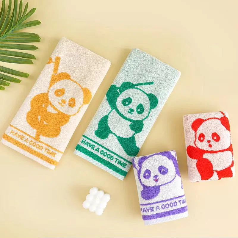 Soft Cartoon Hand Towel for Kids - Quick-Dry Cotton 25x50cm