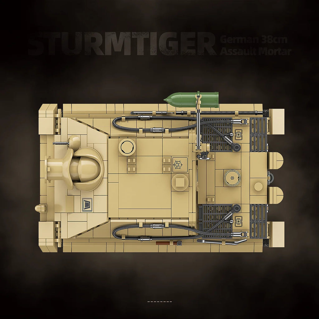 MOULD KING Sturmtiger Tank Building Blocks Model - Engaging Assembly Toy