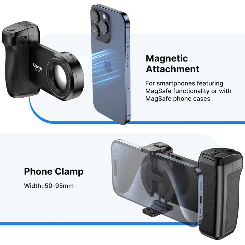 Ulanzi MA35 Selfie Phone Grip with Bluetooth Shutter & Stabilizer