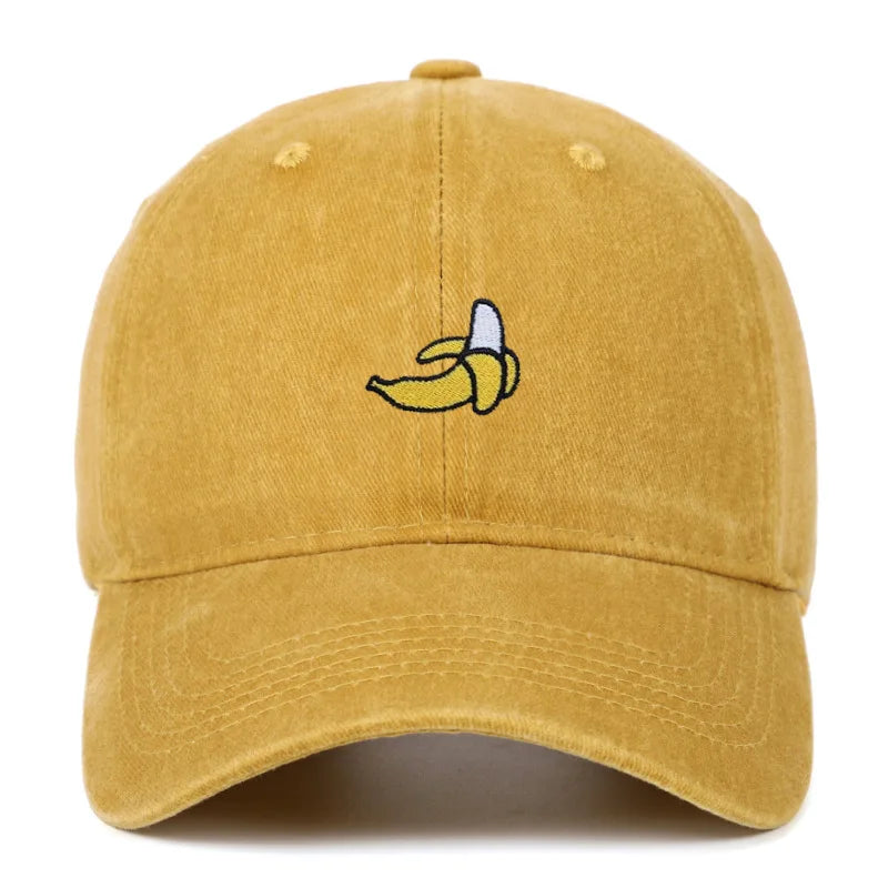 Banana Embroidered Outdoor Baseball Hat - Unisex Sunshade Cap