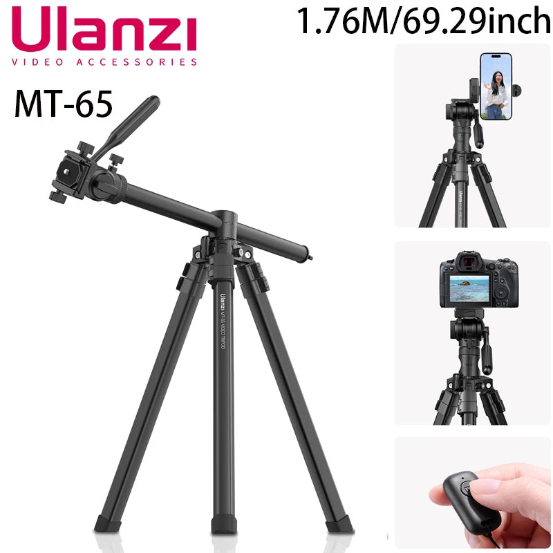 Ulanzi MT-65 Overhead Tripod - 1.76m Lightweight Professional Stand