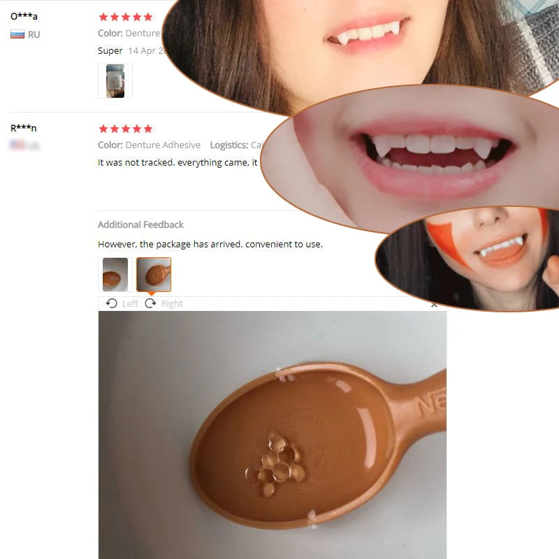 Vampire Teeth Fangs for Halloween Party Costume Cosplay Props