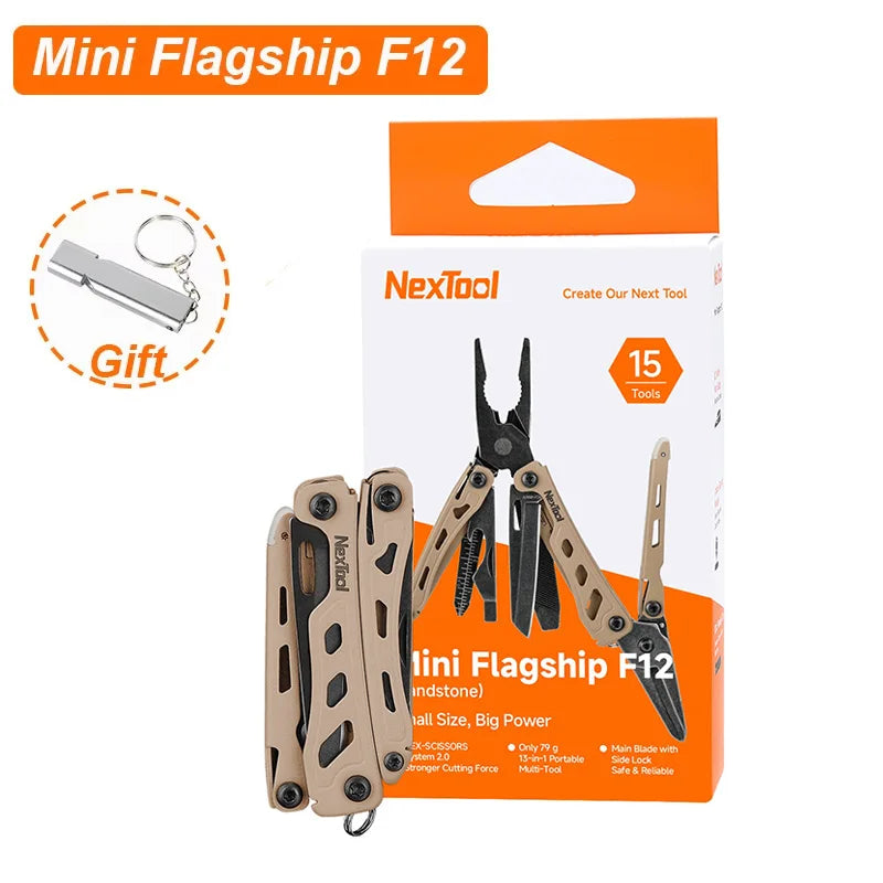 NexTool Mini F12 Multi-Tool: 13-in-1 Folding EDC for Outdoor Adventures