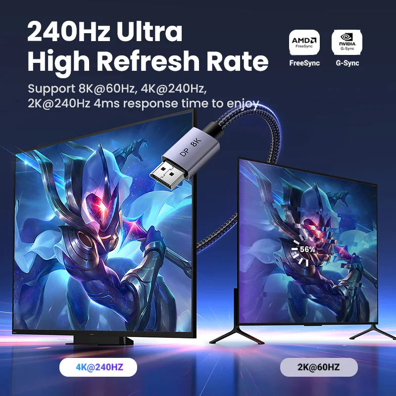 UGREEN 8K DisplayPort 1.4 Cable - Ultimate Gaming Performance