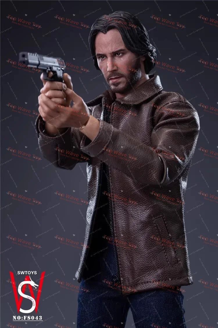 John Wick Action Figure Set with Dog - 1/6 Scale Collectible Toy