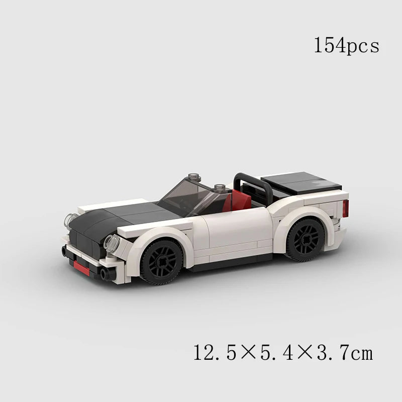 City Speed Convertible Racing Car Building Blocks - Ultimate DIY Model