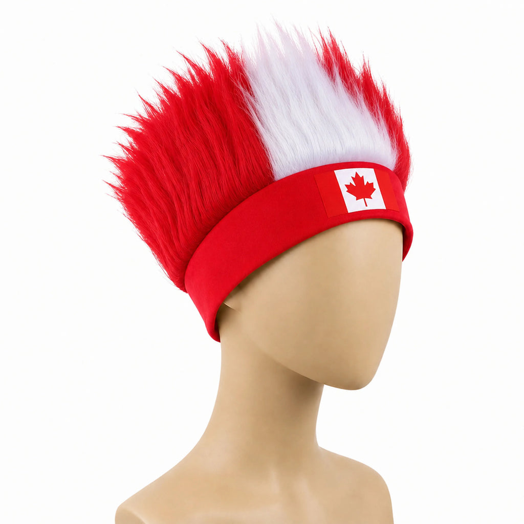 Ultimate World Cup Fan Wig - Vibrant National Flag Colors