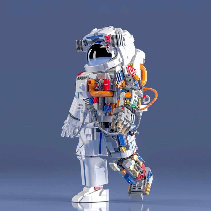 MOC Astronaut Building Blocks - Creative DIY Space Model Set