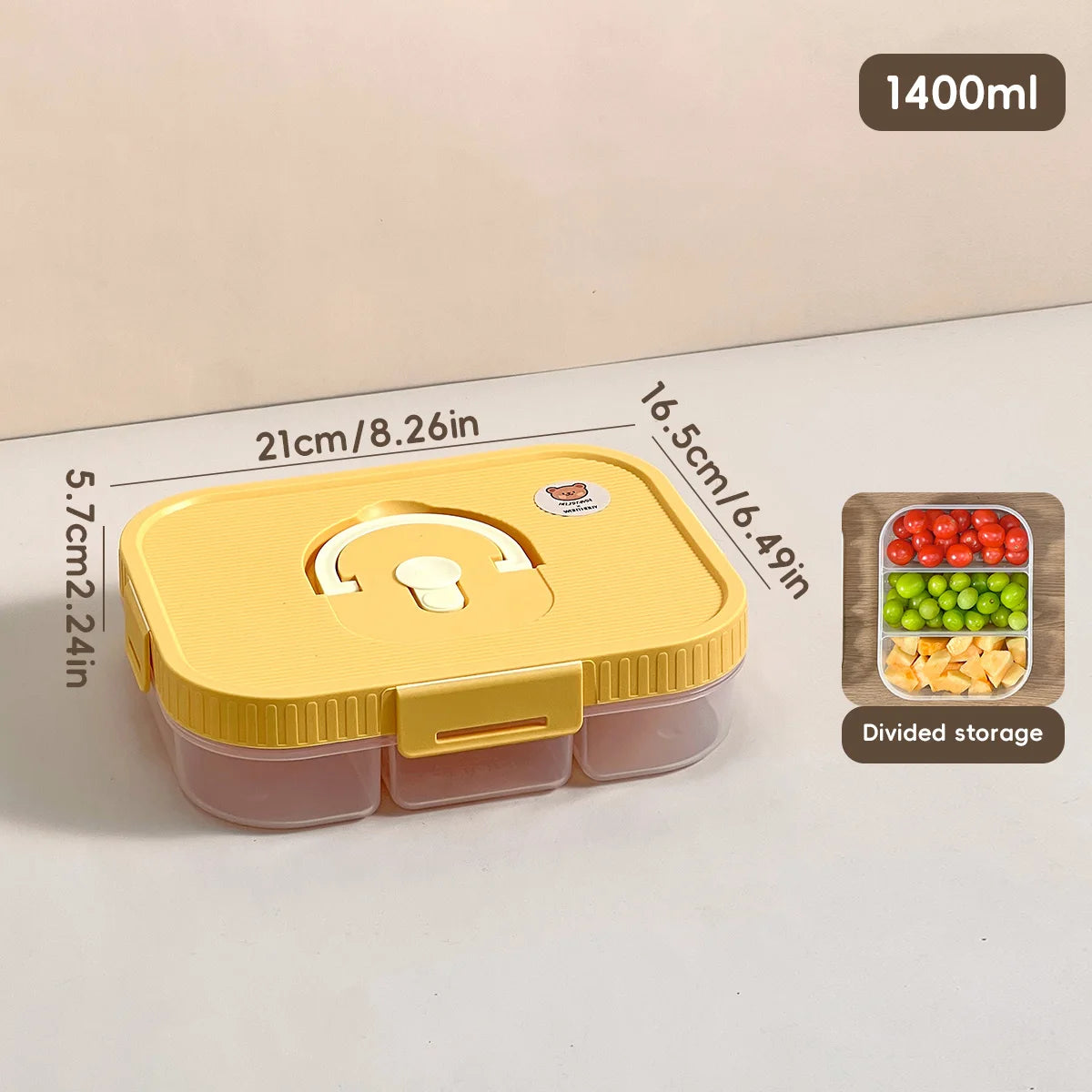 Divided Spice Storage Box - Moisture & Insect Proof Organizer