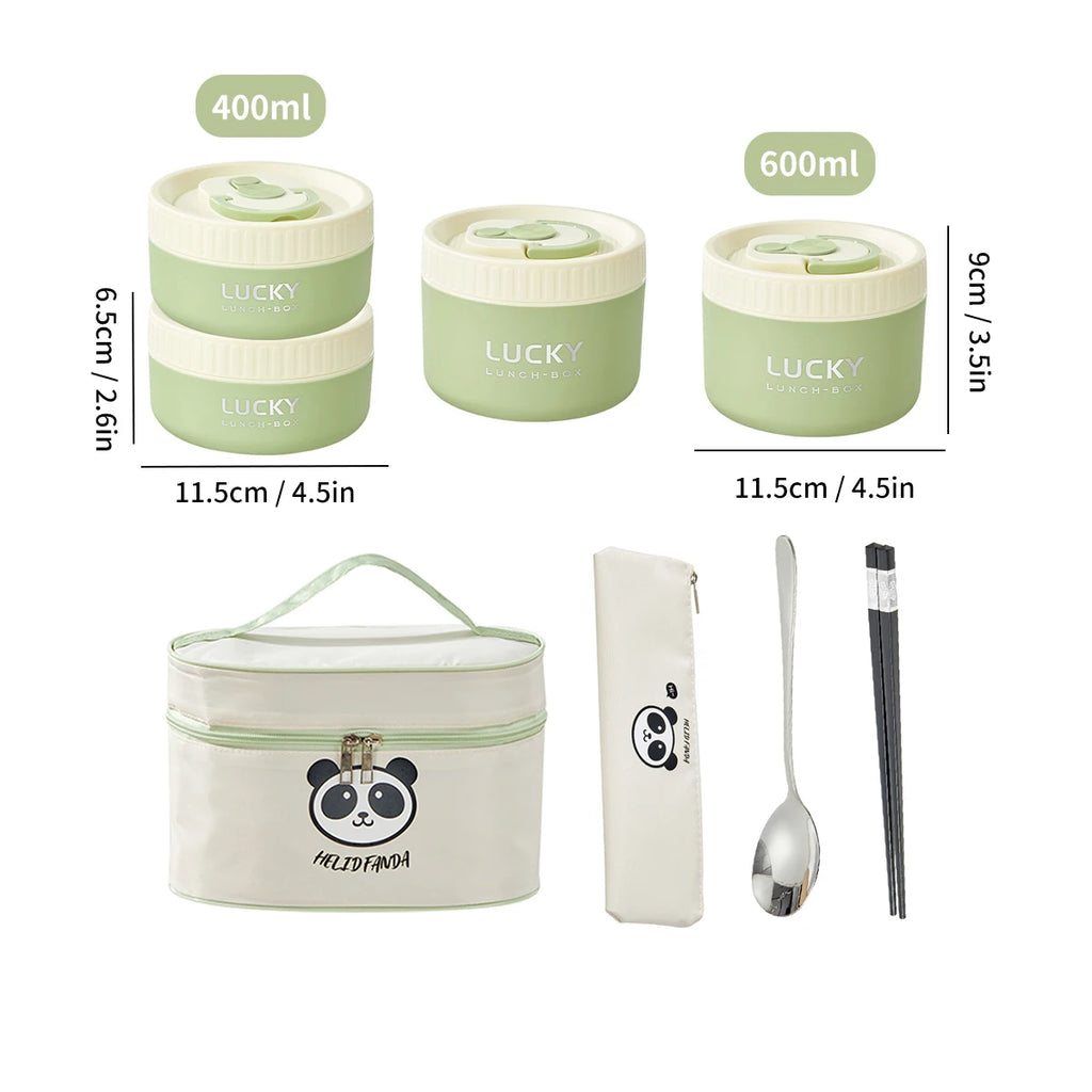 Insulated Stainless Steel Bento Box - Leak Proof & Microwave Safe