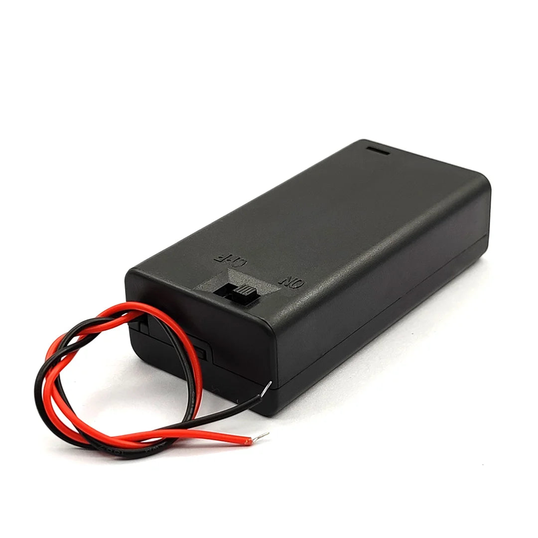Versatile AA Battery Holder with ON/OFF Switch & Easy-Access Design