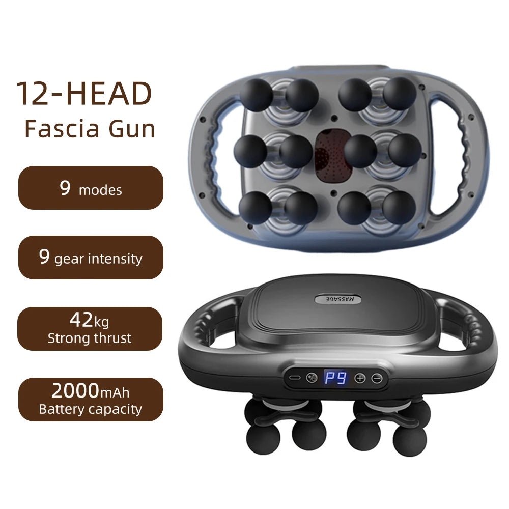 Advanced Vibration Therapy Massager with 42 Heads for Full-Body Relief