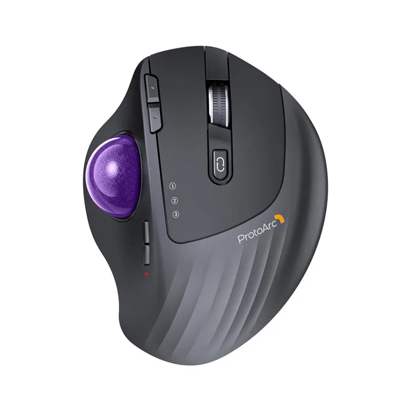 ProtoArc Ergonomic Bluetooth Trackball Mouse - Rechargeable Comfort