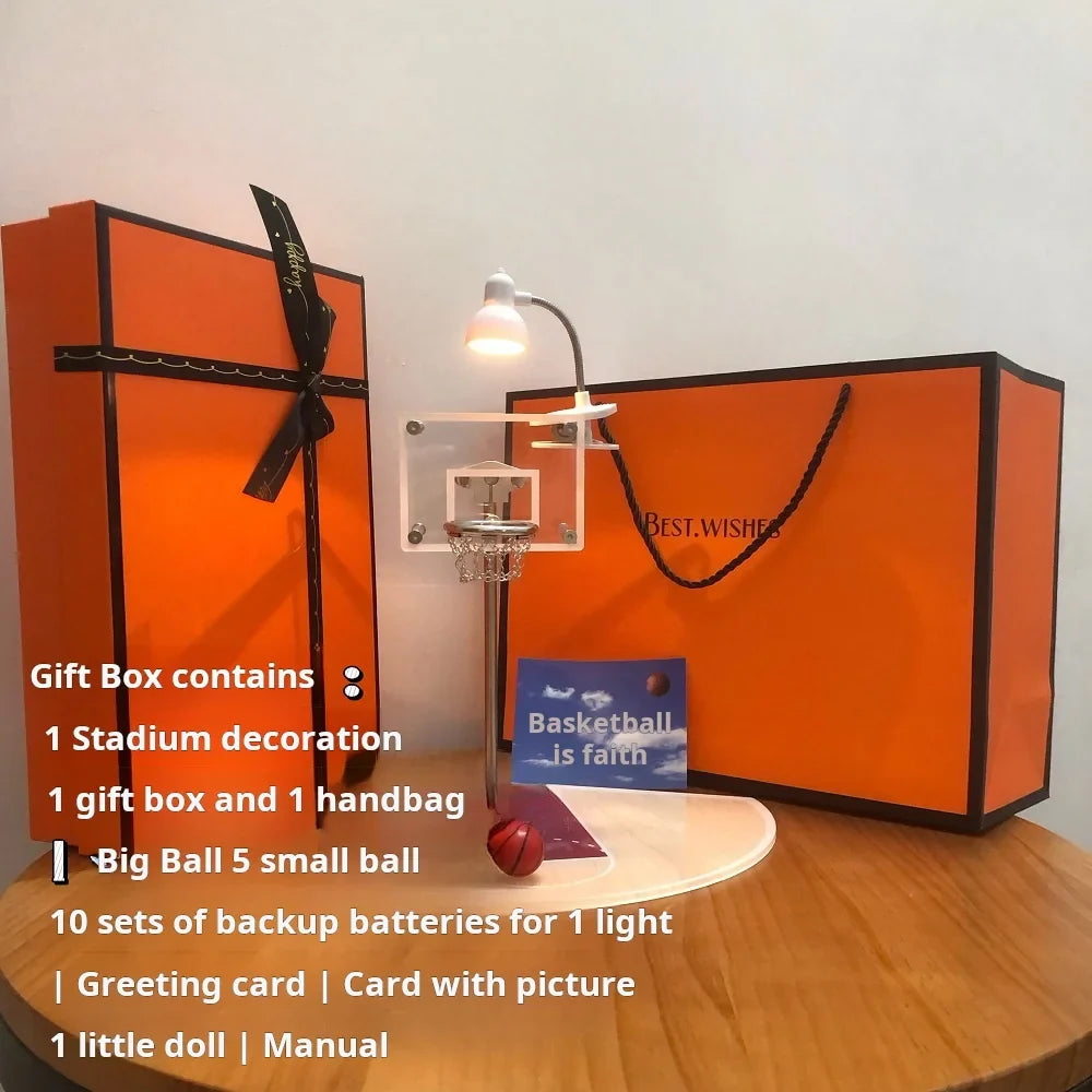 Mini Basketball Rack Nightlight Gift for Sports Enthusiasts