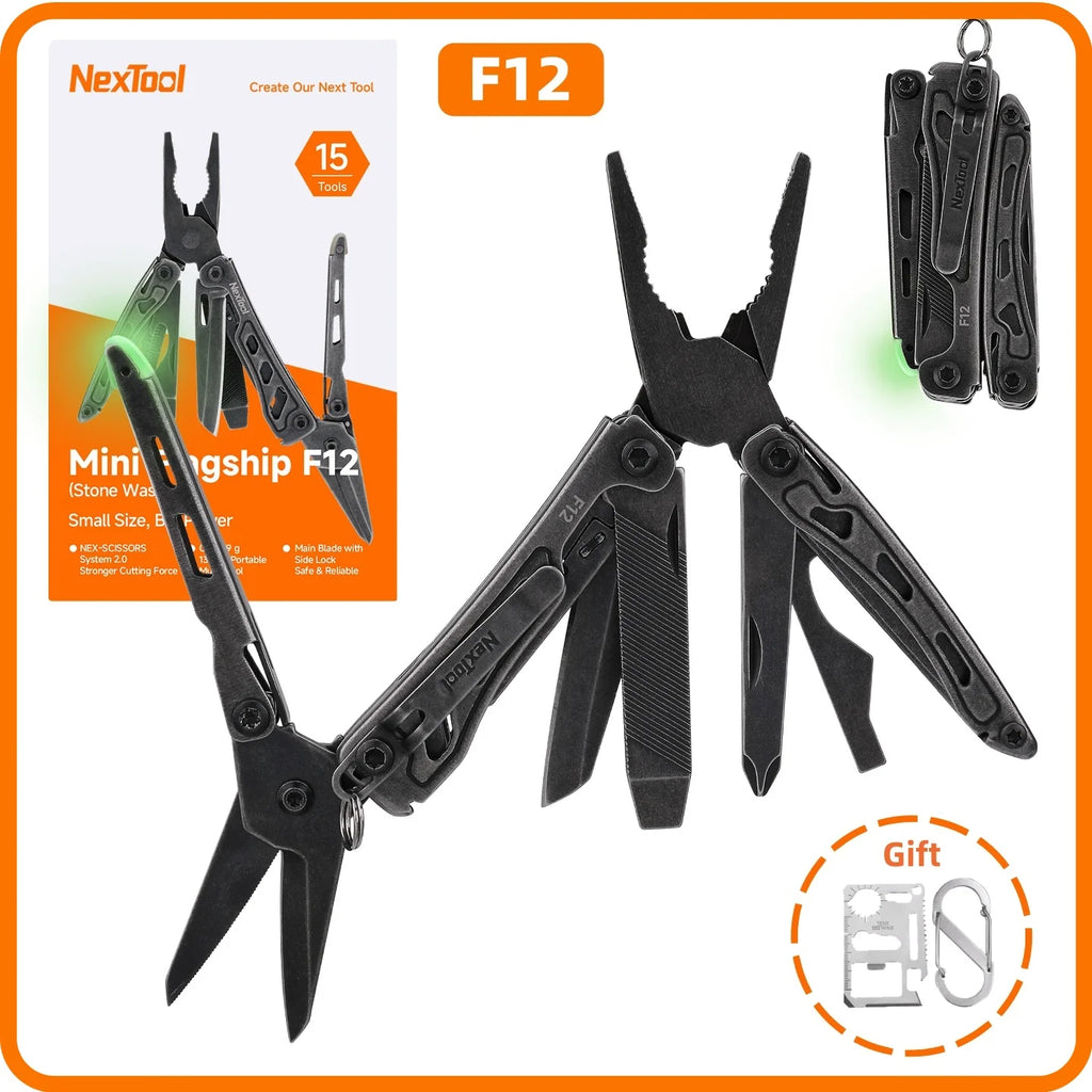 NexTool Mini Flagship F12 13-in-1 Multi-Tool: EDC Folding Tool