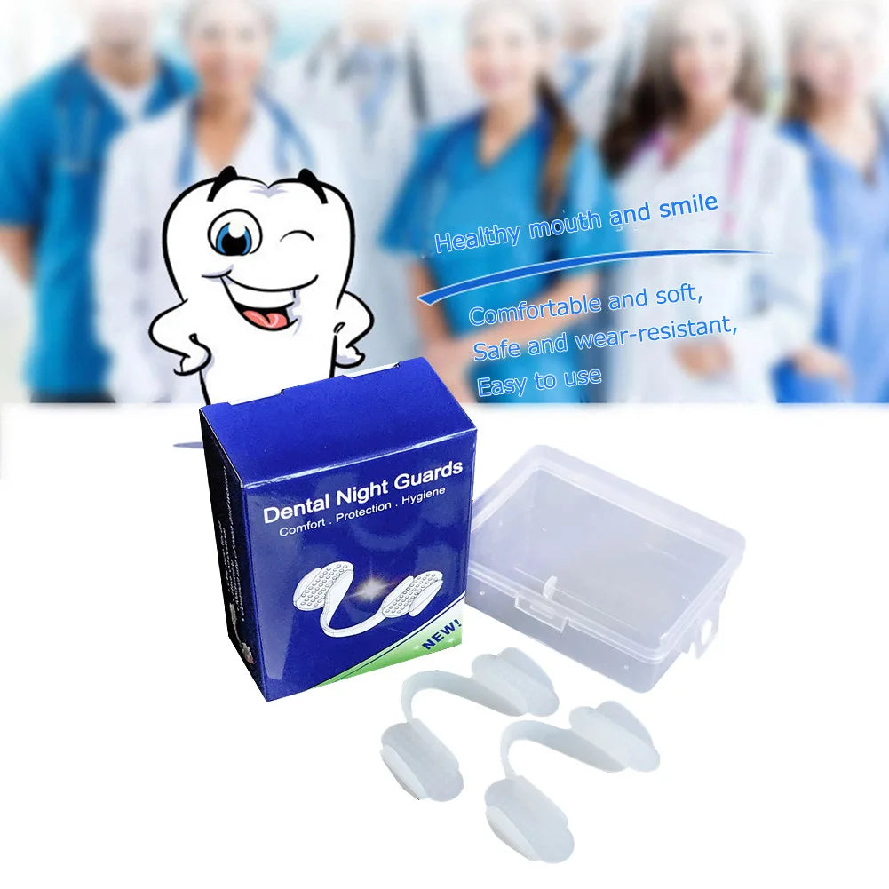 2-Pack Silicone Teeth Splints - Nighttime Grinding Protector
